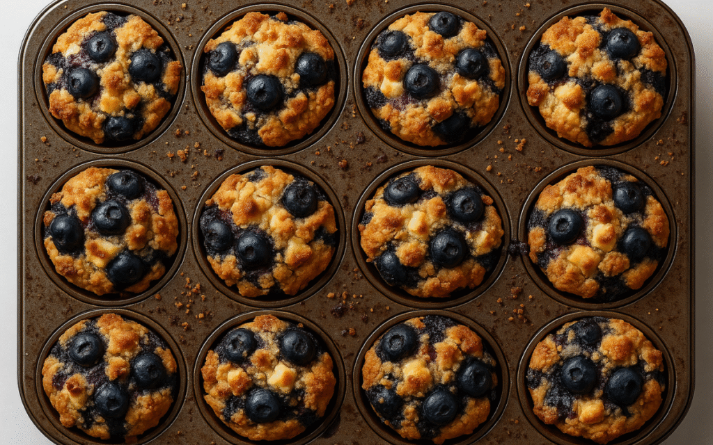 white chocolate blueberry muffins