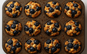 white chocolate blueberry muffins