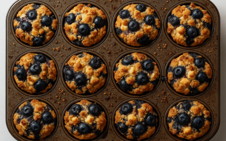 white chocolate blueberry muffins