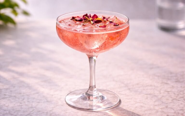rose hibiscus mocktail